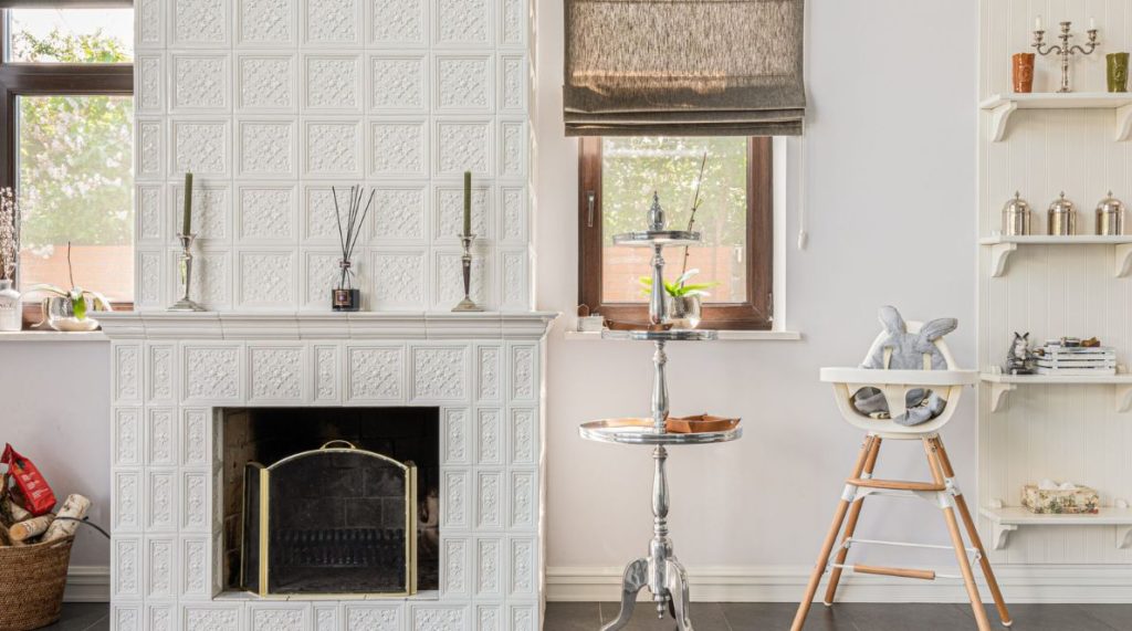 fireplace in a house